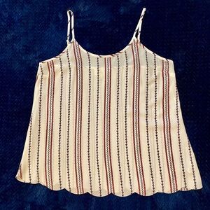 White Camisole with Spaghetti Straps